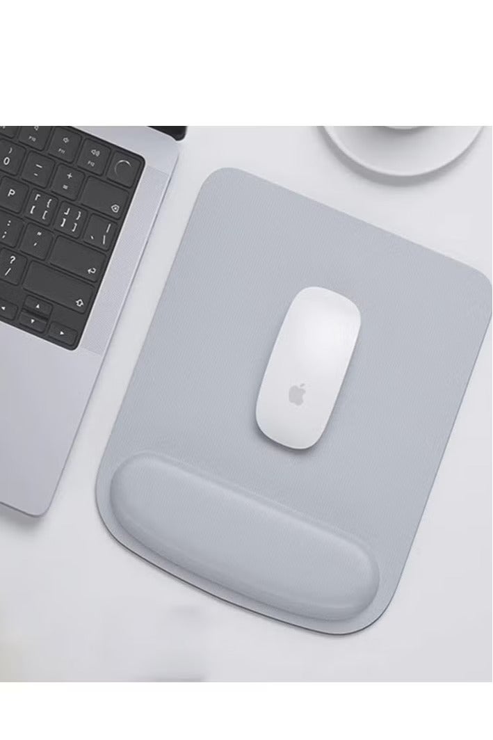Gray Mouse Pad Wrist Rest,Memory Foam Mousepad, Ergonomic Wrist Rest Support, with Non-Slip Base for Computer, Gaming, Office, for Easy Typing, Pain Relief - Image 3