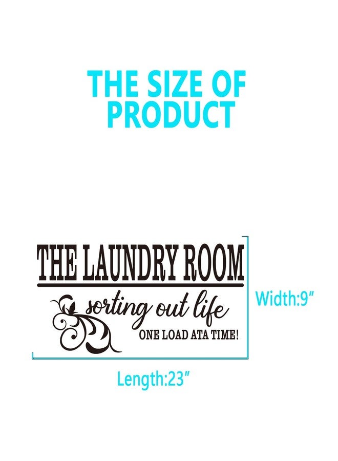 AnFigure Laundry Room Quotes Wall Stickers: Funny Positive Washer Vinyl Art Wall Decals for Restroom Laundry Family Wall Decor - Laundry Room 23" X 9" - Image 3