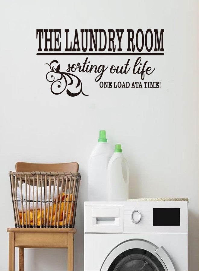 AnFigure Laundry Room Quotes Wall Stickers: Funny Positive Washer Vinyl Art Wall Decals for Restroom Laundry Family Wall Decor - Laundry Room 23" X 9" - Image 4