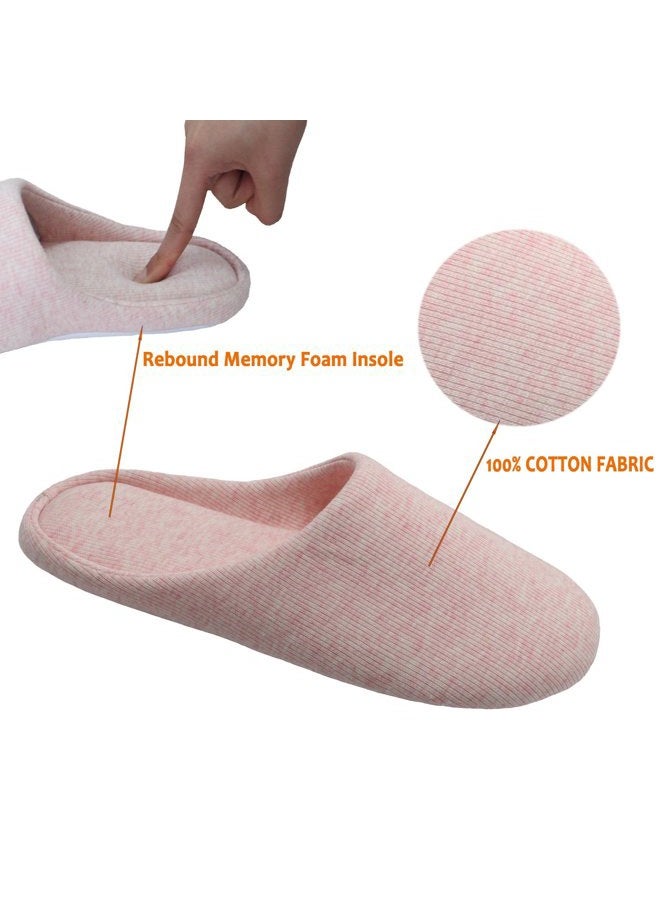 ofoot Women's Indoor Slippers,Memory Foam Washable Cotton Non-Slip Home Shoes - Image 4