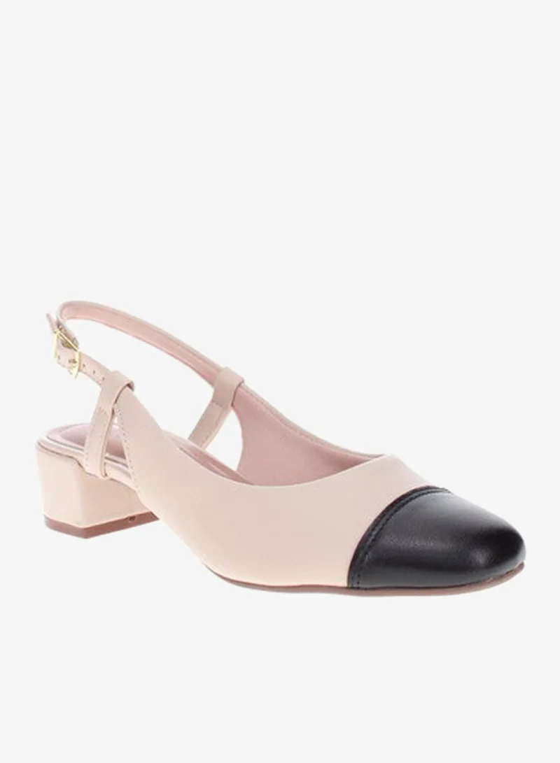 Beira Rio Ladies Mid Heel Sandals Cream | Made In Brazil