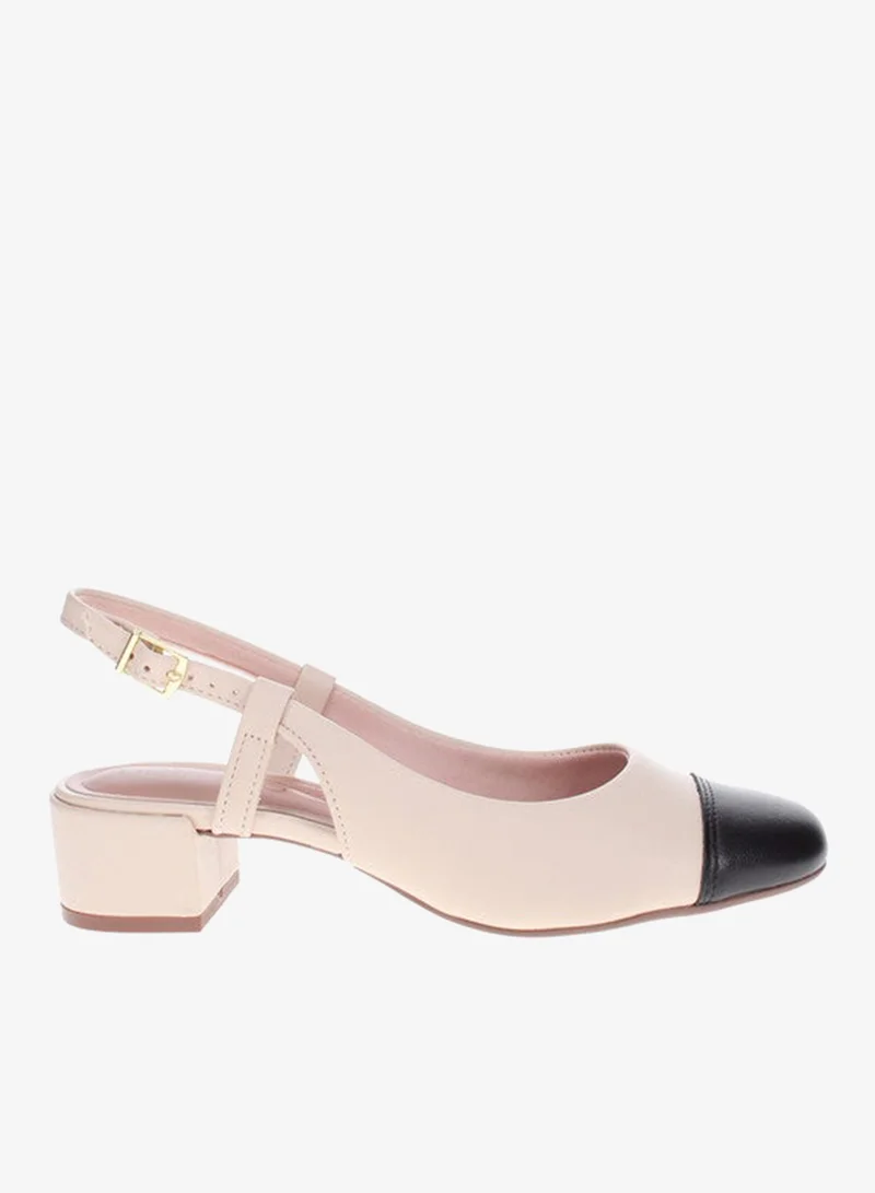 Beira Rio  Beira Rio Ladies Mid Heel Sandals Cream | Made In Brazil for Women | Best Price UAE