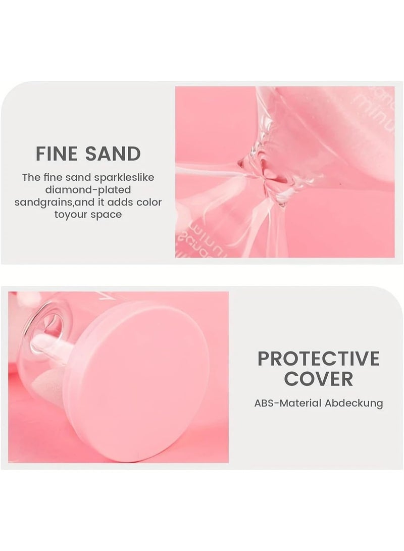 Rubik Sand Timer, 60 Minutes Decorative Hourglass Clock for Kitchen Home Office School Decoration 13cm Height (60 min, Blue) - Image 5