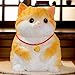 YJPPDD Big taba Squishy Cat Handmade Squishy Cat Stress Relief Toy for AdultKids Cute Soft Kittycat Design Perfect Squeeze Toys Gift for Relaxation and Funn Orange Cat - Image 2