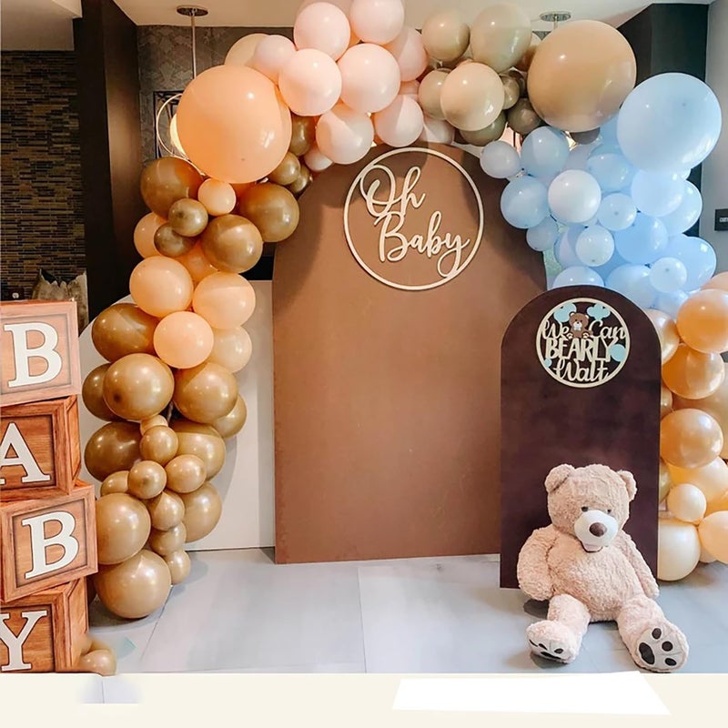 QPARTYFIRE Oh Baby Sign for Backdrop,Boy or Girl Birthday Sign for Gender Reveal Decor,Baby Shower Decorations - Image 5