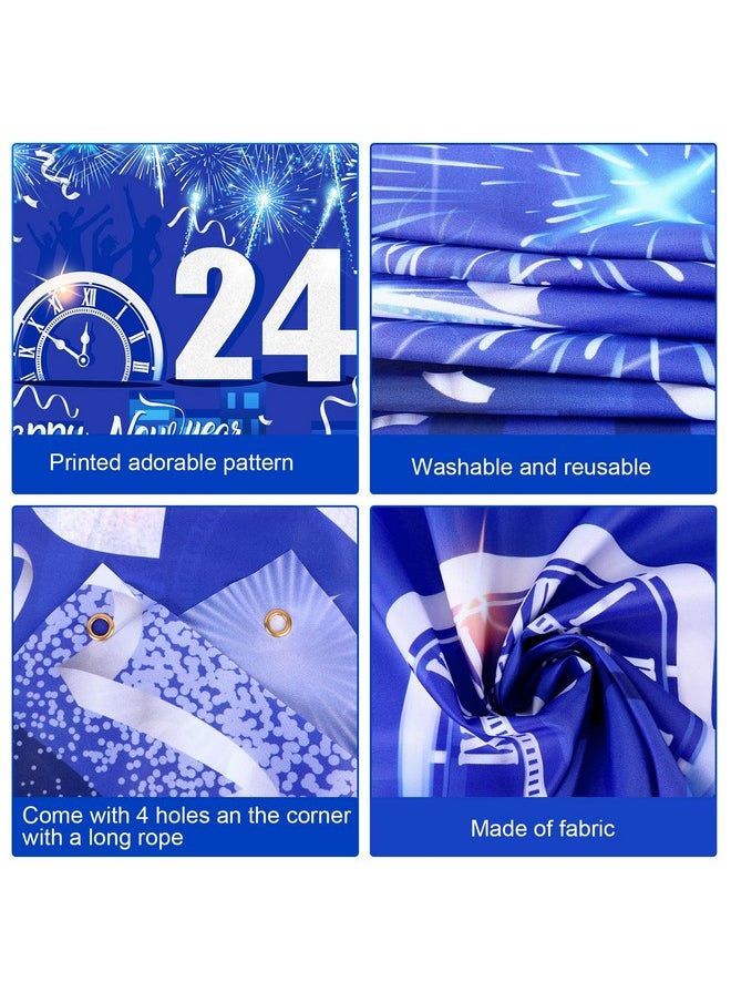 Happy New Year Banner 2024 New Year Decoration Happy New Year Background Banner For New Years Eve Party Supplies Happy New Year Backdrop Banner With Firework Zero O'Clock Design Blue Silver - pzsku/Z38076161442FEF022EB8Z/45/_/1720088774/550888af-a097-4f2d-bf51-55668158f1fc