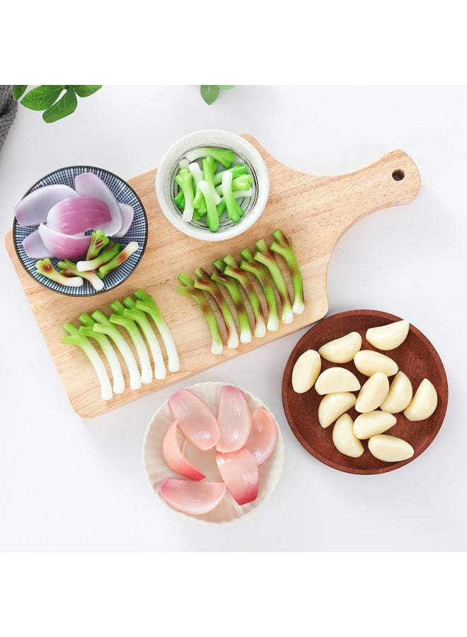 Simulation Shallot Model Garlic Props Onion Garlic Garlic Garlic Head Keychain Ornaments Tricky Toys-Color:Garlic-Model-Specifications:Dimension As Shown