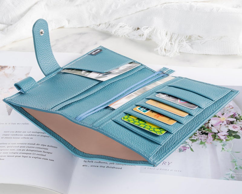 Ox Knight Leather Cover for Hobonichi Weeks/Weeks Mega - with Pen Loop, Card Slots, Back Pocket, and Bookmarks (Dark Blue) - Image 5