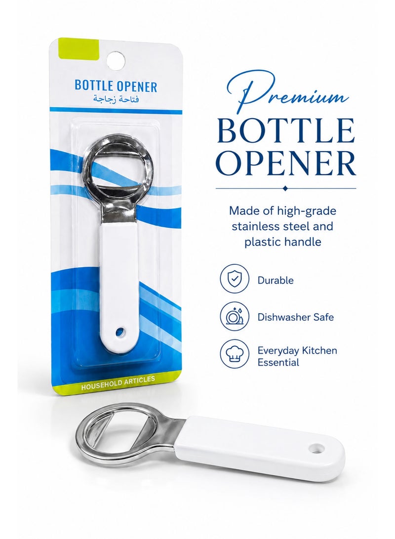Stainless Steel Bottle Opener, Compact Handheld Beer & Soda Bottle Opener, Durable Metal Cap Remover for Home, Bar & Kitchen Use - Image 5