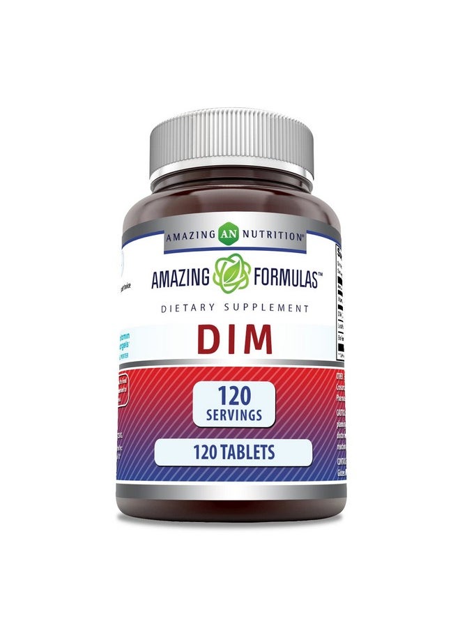 Amazing Nutrition - Amazing Formulas Dim Diindolylmethane 100Mg 120 Tablets Supplement  Nongmo  Gluten Free  Made In Usa - Image 1