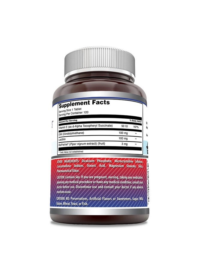 Amazing Nutrition - Amazing Formulas Dim Diindolylmethane 100Mg 120 Tablets Supplement  Nongmo  Gluten Free  Made In Usa - Image 1