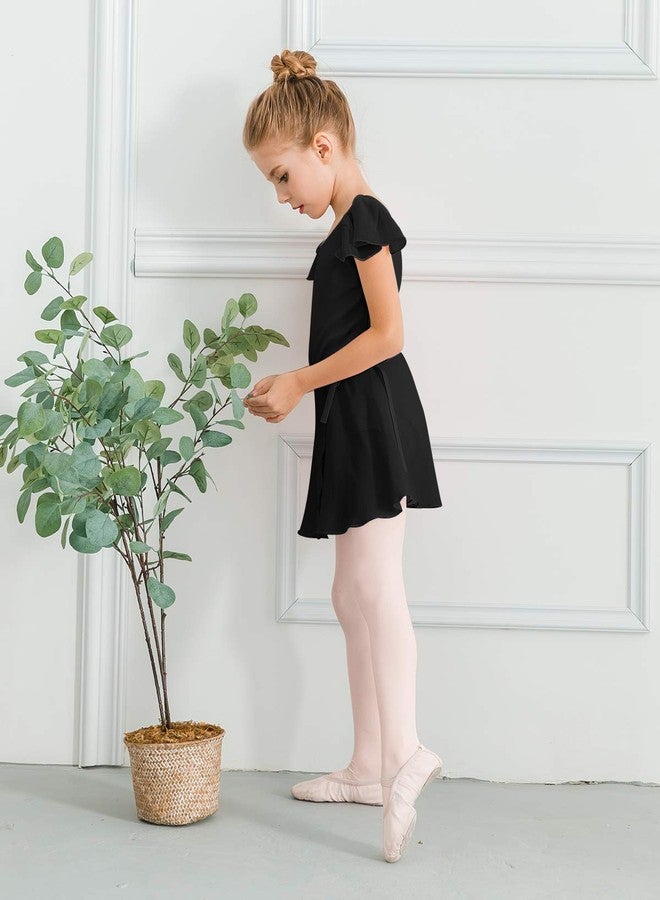 ستيل طقم رقص باليه من ستيل بأكمام قصيرة، يتألف من تنورة وبنطال ضيق للرقص. - Image 5