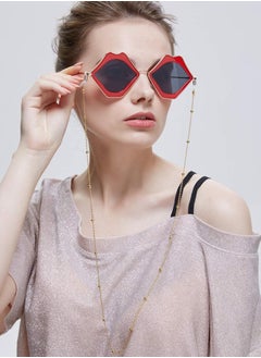 Generic Elegant Women's Eyeglass Chains, Anti-Slip Stainless Steel Eyeglass Strap for Women, Stylish Eyeglass Holder Chain (Multicolor)  - Image 1