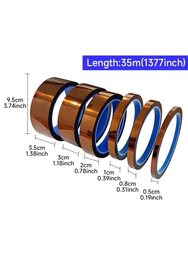Golden Finger High Temperature Resistant Polyimide Tape 5mm 400C Heat Resistant Insulation - Image 3