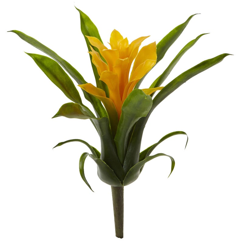 Nearly Natural 10in. Bromeliad Artificial Flower, Set of 6 - Image 1