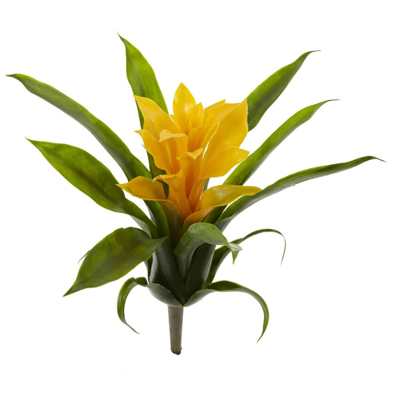 Nearly Natural 10in. Bromeliad Artificial Flower, Set of 6 - Image 2