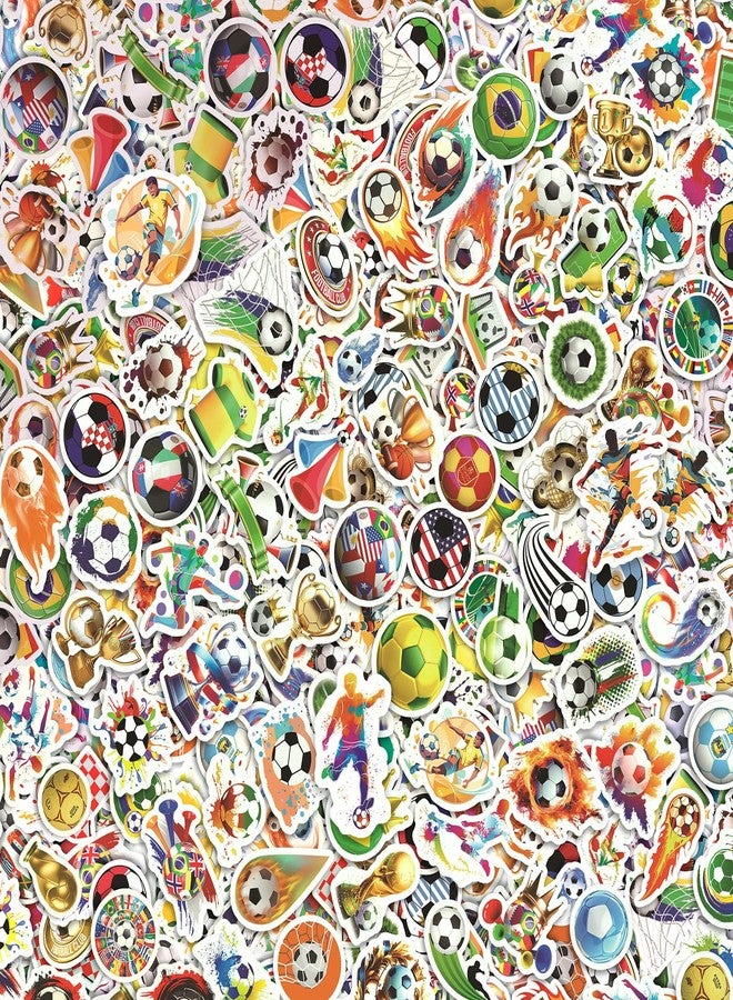 Toparad 102PCS Football Soccer Stickers, Vinyl Waterproof Stickers Bulk Gift for Water Bottle Laptop Helmet Car Scrapbooking Craft Decor - Image 1