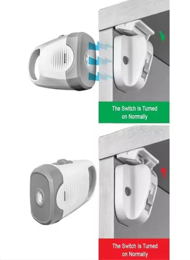 CREDLY Baby Proofing 4 Locks and 1 Keys Child Magnetic Cabinet Locks with Lighting Function Fit Most Cabinets and Drawers - Image 3