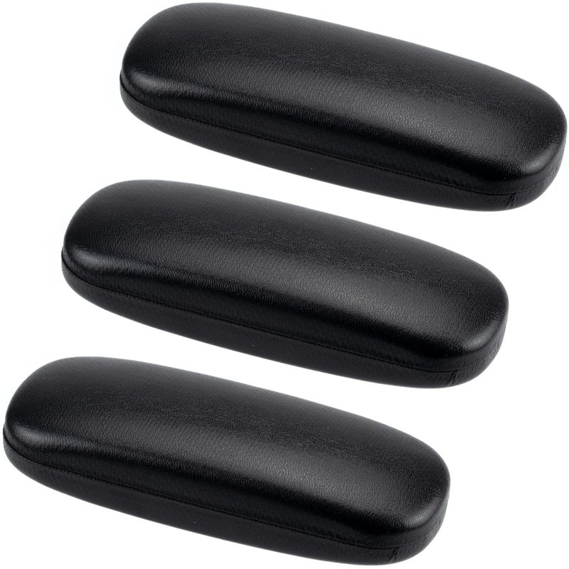 IFAMIO IFAMIO 3 Pack Glasses Case Hard Shell Eye Glass Case Glasses Holder Pocket Portable Sunglass Protector Case Fit Most Eye Glasses and Sunglasses (Black)  - Image 1