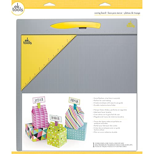 EK Tools, Standard Scoring Board, 13"x14.25", Bone Folder Included, Scoreboard for Paper Crafting, Make Envelopes, Cards, Precision Photos, and More - Image 2