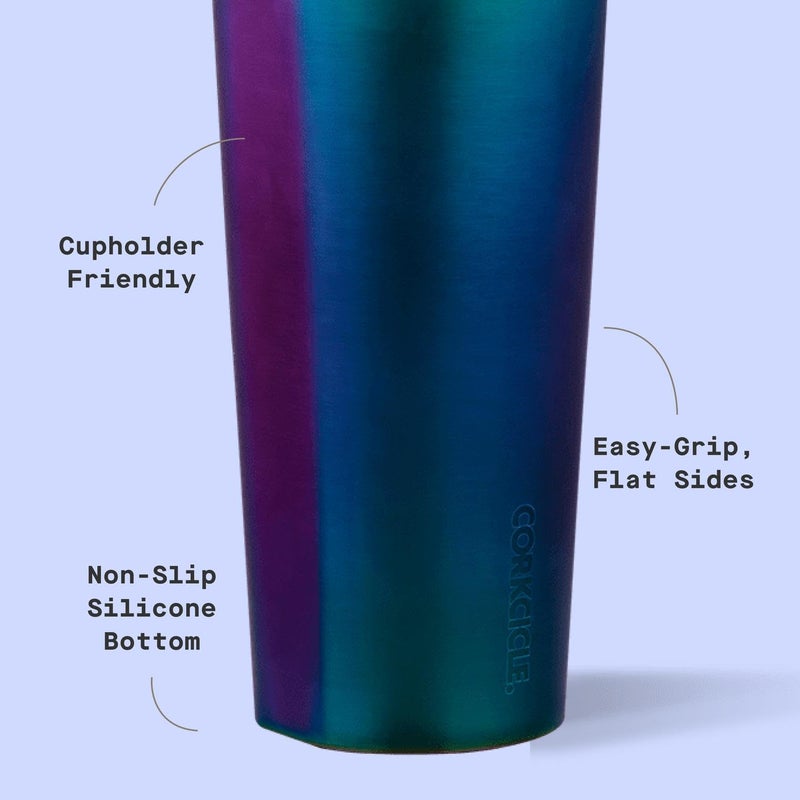 CORKCICLE كوب كوركسيكل الكلاسيكي - يحافظ على المشروبات باردة لمدة 9 ساعات وساخنة لمدة 3 ساعات - فولاذ مقاوم للصدأ مع عزل ثلاثي - هدية كوب العطلات - 24 أونصة - اليعسوب - Image 4