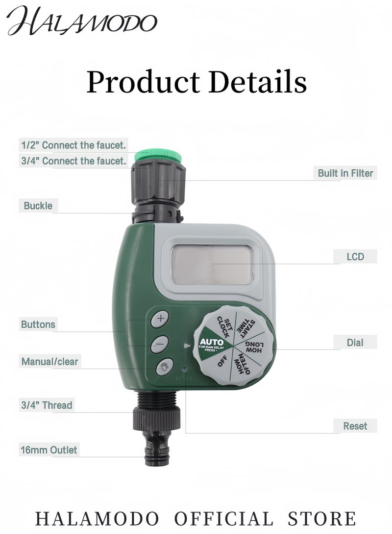 HALAMODO 30-Drippergarden Patio Water Mister Cooling Micro System Sprinkler Nozzle Set Multicolour  - Image 4