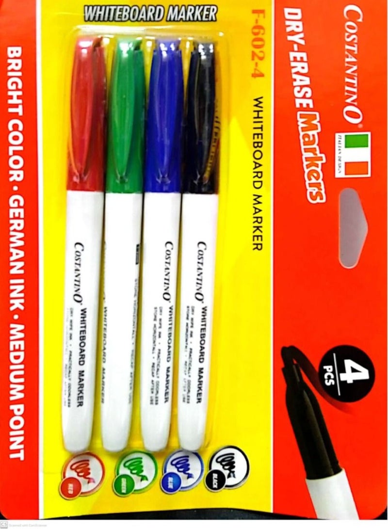 COSTANTINO Dry Erase Markers 4Pieces - Image 1