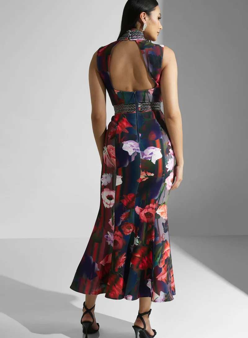 Karen Millen Floral Printed Dress