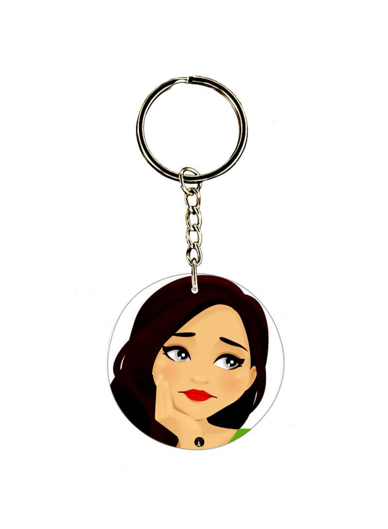 RKN Girl Printed Keychain