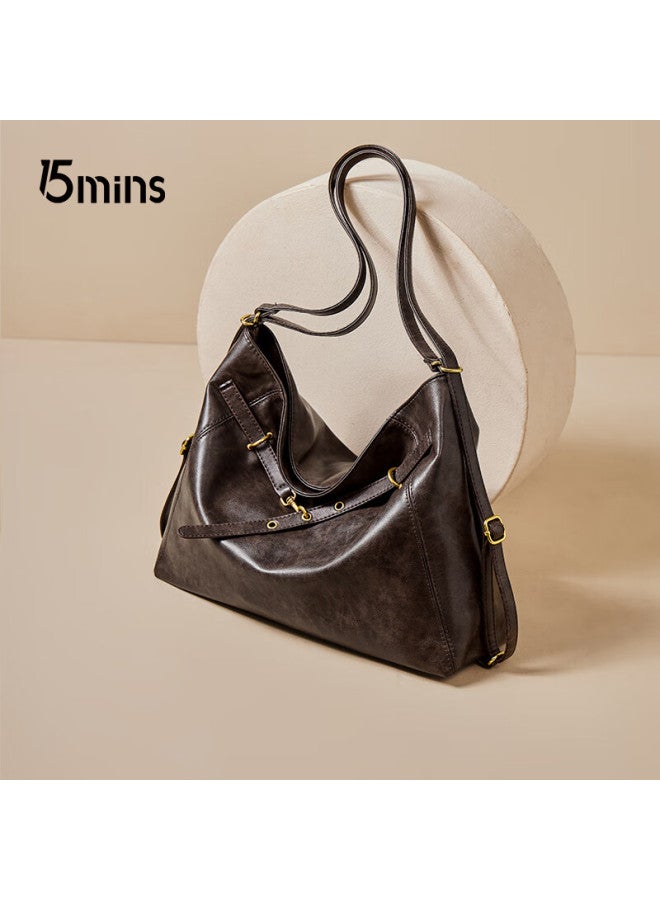 15MINS 15minutes Handbag, Women's Luxury Brand Large Capacity Shoulder Tote Bag, Hobo Bag, Versatile Ladies Crossbody Bag, New Year Gift - Image 1