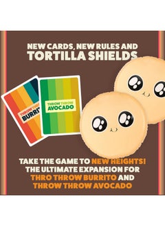 إكسبلودنج كيتنس أل أل سي تقدم Exploding Kittens لعبة Block Block Burrito - توسعة للعبة Throw Throw Burrito ولعبة Throw Throw Avocado - ألعاب ورق للكبار والأطفال والمراهقين، وتوسعة للعبة Dodgeball - للأعمار من 7 سنوات فما فوق  - Image 3