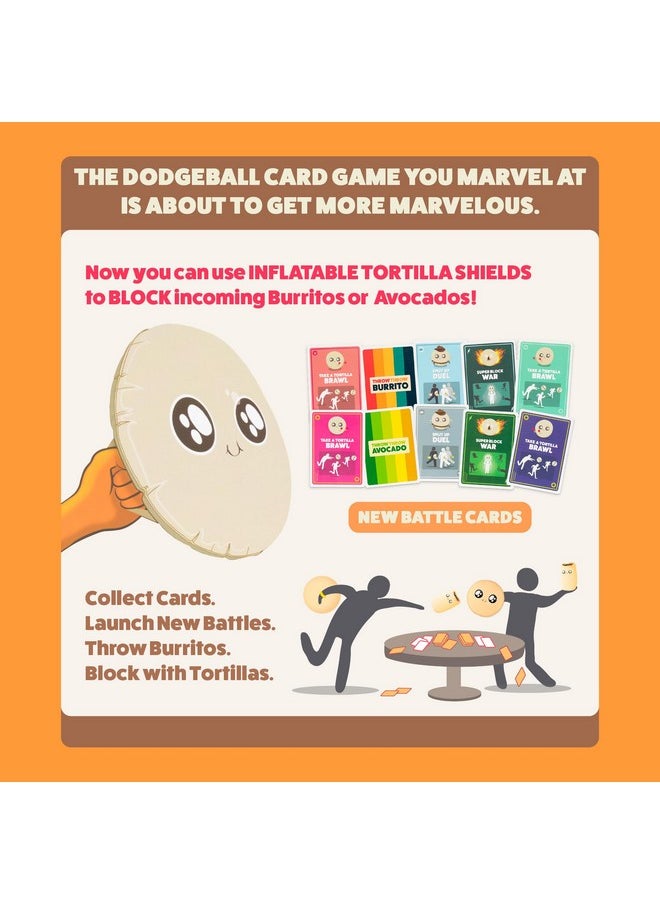 إكسبلودنج كيتنس أل أل سي - تقدم Exploding Kittens لعبة Block Block Burrito - توسعة للعبة Throw Throw Burrito ولعبة Throw Throw Avocado - ألعاب ورق للكبار والأطفال والمراهقين، وتوسعة للعبة Dodgeball - للأعمار من 7 سنوات فما فوق - Image 1