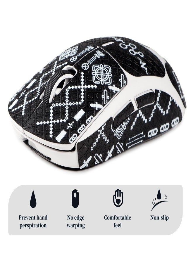 IMMOENUC Mouse Grip Tape for Logitech G PRO X Superlight Mouse Anti Slip Skin Self-Adhesive,Pre-Cut,Sweat-Resistant Game Mice Accessories - Image 3