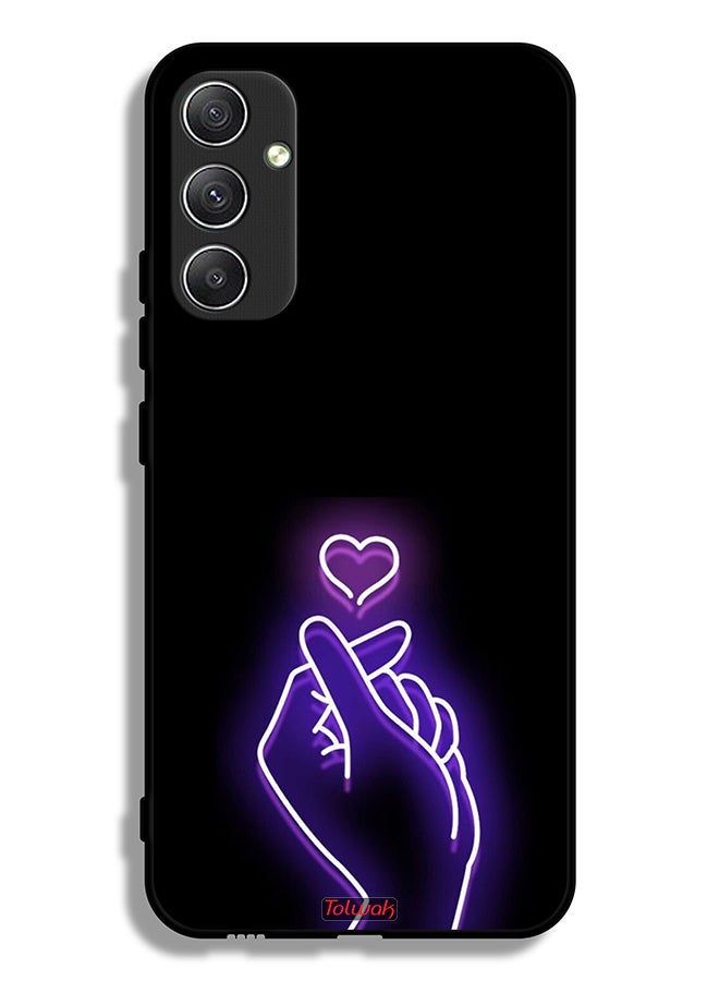 Tolwak Samsung Galaxy A34 5G Protective Case Cover Snap Small Heart - Image 1