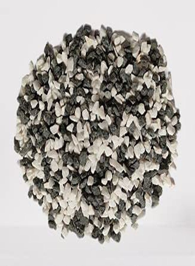 Samariya Natural Black & White Marble Chips Decorative Stones for Aquarium Home Garden Indoor & Outdoor Decoration ETC. (3 Kg) - Image 1