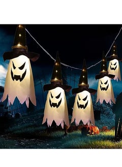 Brain Giggles Brain Giggles Set of 3 LED Ghost Light Decorations Hanging Wizard Hat Lamp Perfect for Indoor Outdoor Spooky Decoration  - Image 5