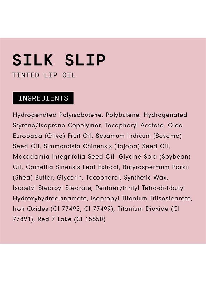 Versed Silk Slip Tinted Lip Oil, Blossom - Sheer Pink Lip Tint - Long-Lasting, Moisturizing Makeup with Jojoba + Vitamin E - Helps Smooth + Hydrate Chapped Lips - Vegan Lip Care (0.3 oz) - Image 5