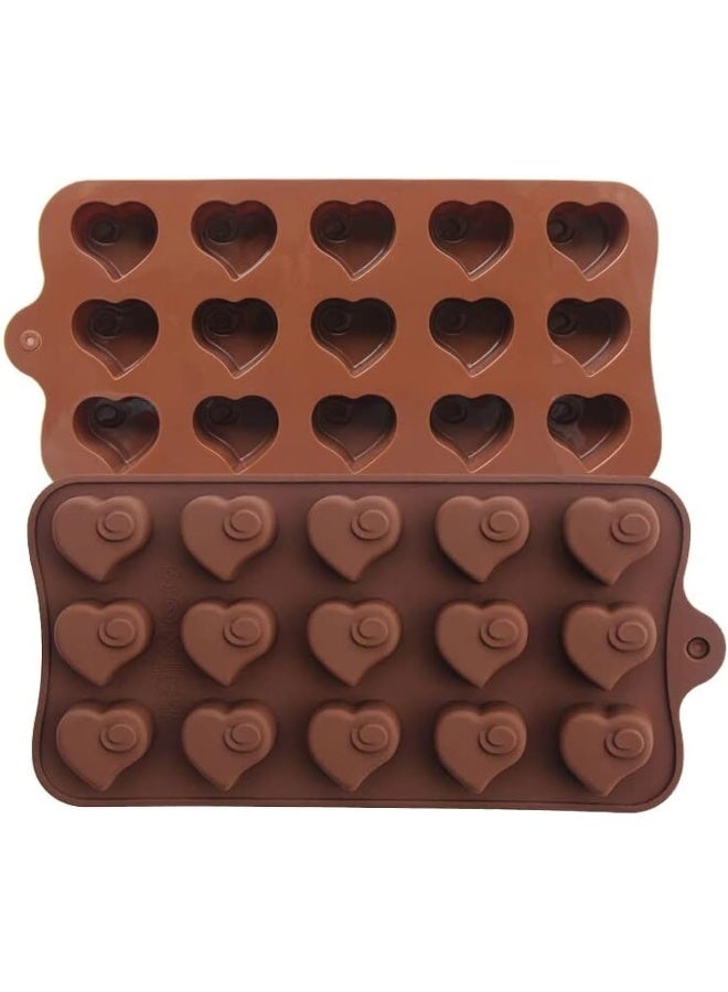 صينية تجميد سيليكون، قوالب حلوى سيليكون، قوالب شوكولاتة، قالب سيليكون من الدرجة الغذائية لصنع حلوى الجيلي والشوكولاتة والحلويات وزينة الكعك (الأسلوب أ) - Image 1