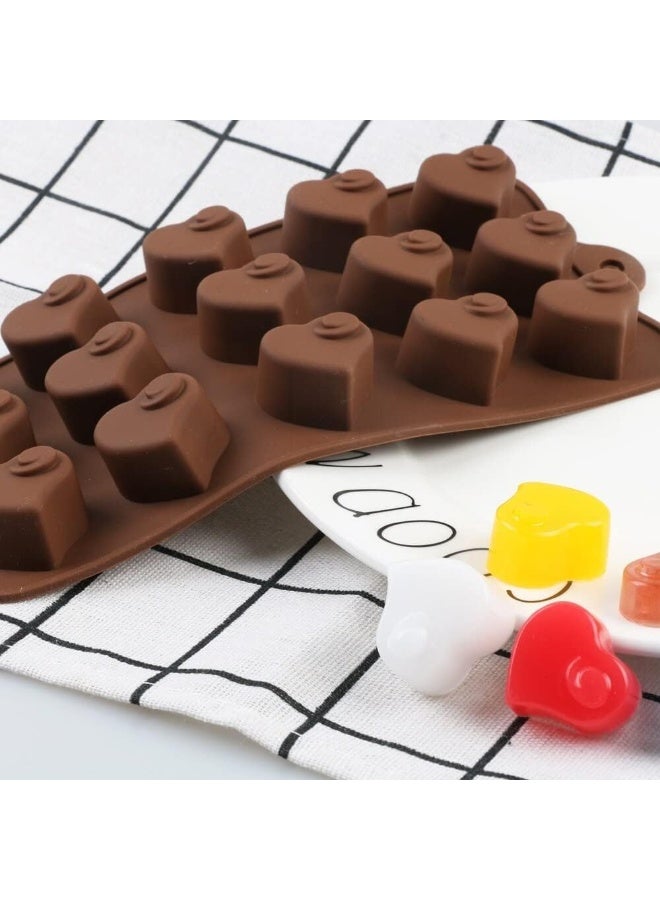 صينية تجميد سيليكون، قوالب حلوى سيليكون، قوالب شوكولاتة، قالب سيليكون من الدرجة الغذائية لصنع حلوى الجيلي والشوكولاتة والحلويات وزينة الكعك (الأسلوب أ) - Image 4