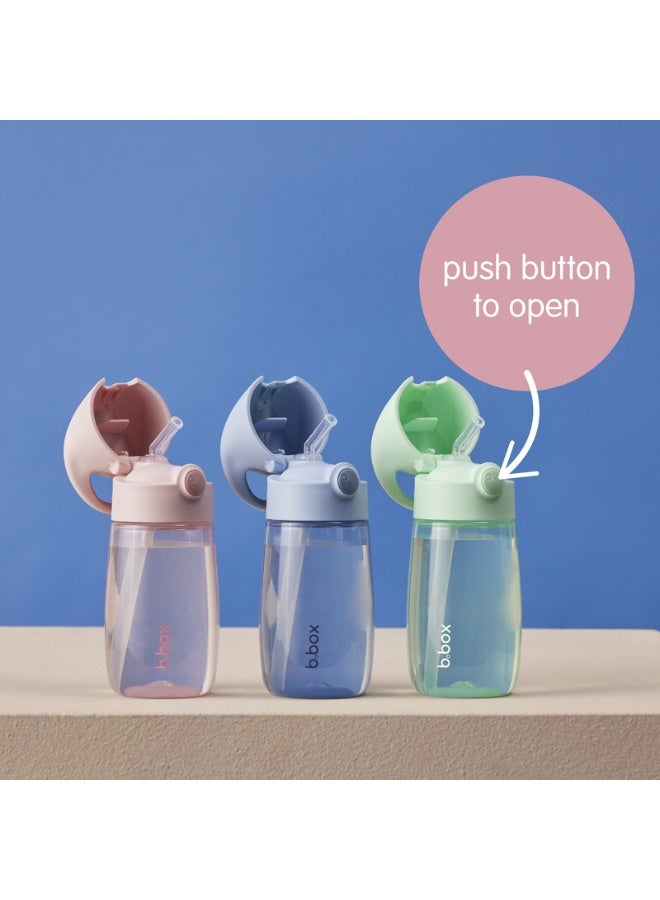 B.Box Drink Bottle Junior with Straw | Leakproof Reusable Water Bottle for Toddlers & Kids 12+ Months | Easy Press Button Lid | BPA-Free | 12.8 fl oz-Spearmint - Image 5