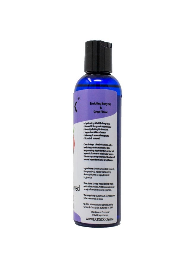 LICK - Chocolate Covered Strawberry Scented Body Oil Vitamin E Infused Moisturizing And Hydrating After Shower Body Oil Antioxidant Protection Soothing Aromatherapy Natural And Gentle - Image 1