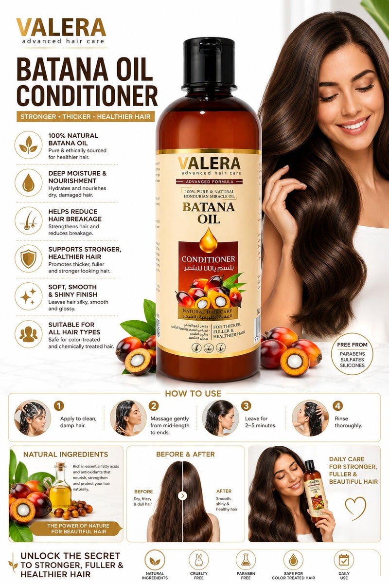 Valera Batana Oil Conditioner Natural Hair Care For Thicker Fuleer Healthier Hair 500ml - Image 2