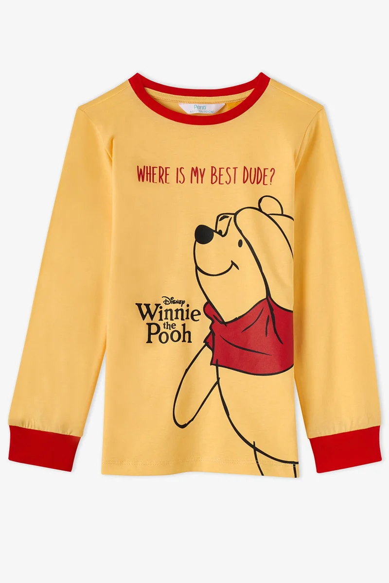 بنتي PENTI Girls' Winnie The Pooh Cotton Short Sleeve Pajama Set