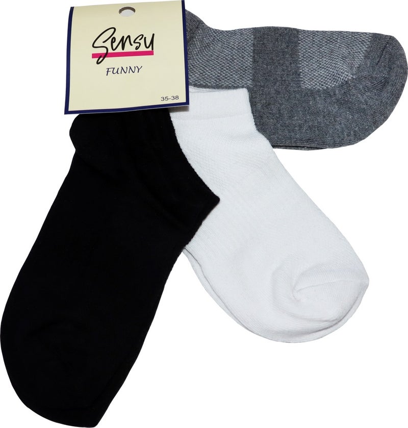 Sensu Mesh Knitted Unisex 6-Piece Booties Socks - CRP2162 