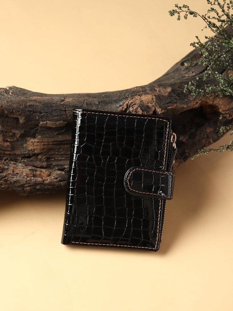SAMTROH PU Leather Wallet for Women (Black) - Image 2