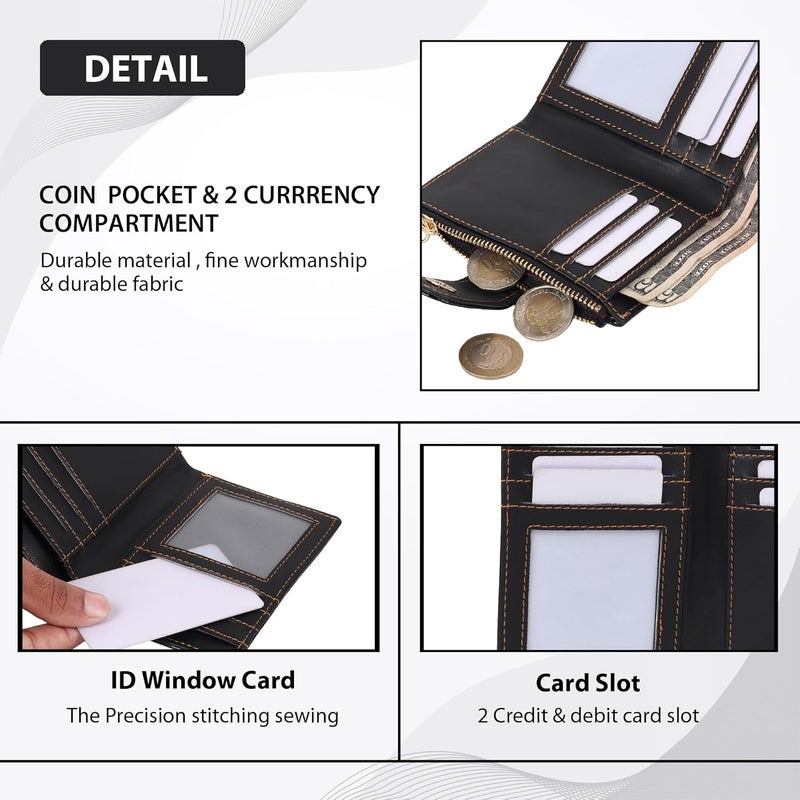 SAMTROH PU Leather Wallet for Women (Black) - Image 4