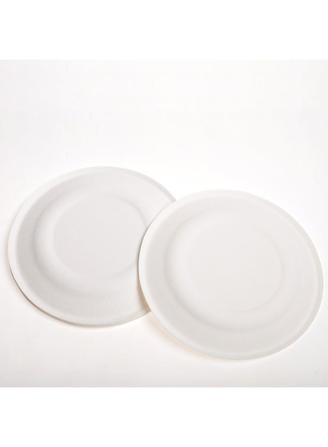 Yekee Disposable Round Paper Plates, 9-inch Fast Food Plates, 40-pack, Jd-7031 - Image 2