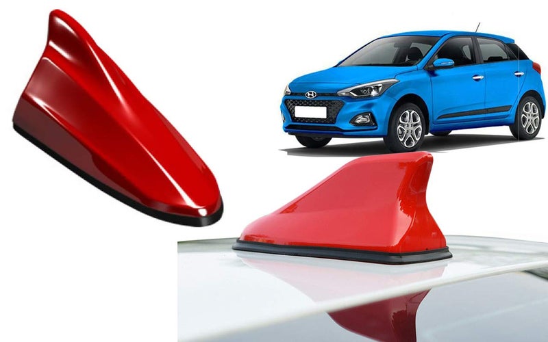 Auto Kite - Red Car Shark Fin Signal (AM/FM) Receiver Antenna for - I20 Elite 2018 - Image 1