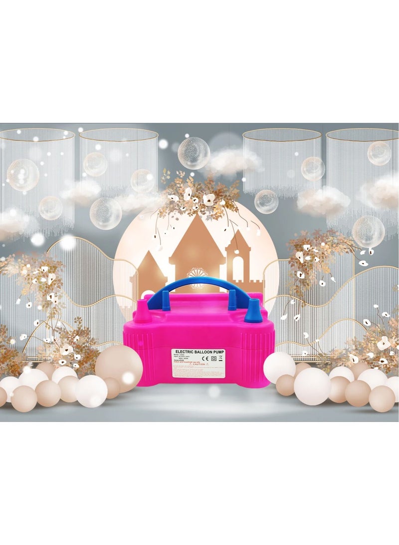 Portable Dual Nozzle Electric Balloon Blower Pump Inflator for Birthday House Anniversary Party Bedroom Decoration - Image 3
