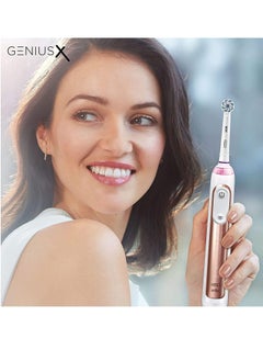Oral-B Oral-B Genius X Electric Toothbrush with Artificial Intelligence, App Connected Handle, Travel Case, 6 Mode Display with Teeth Whitening, Rose Gold  - Image 3
